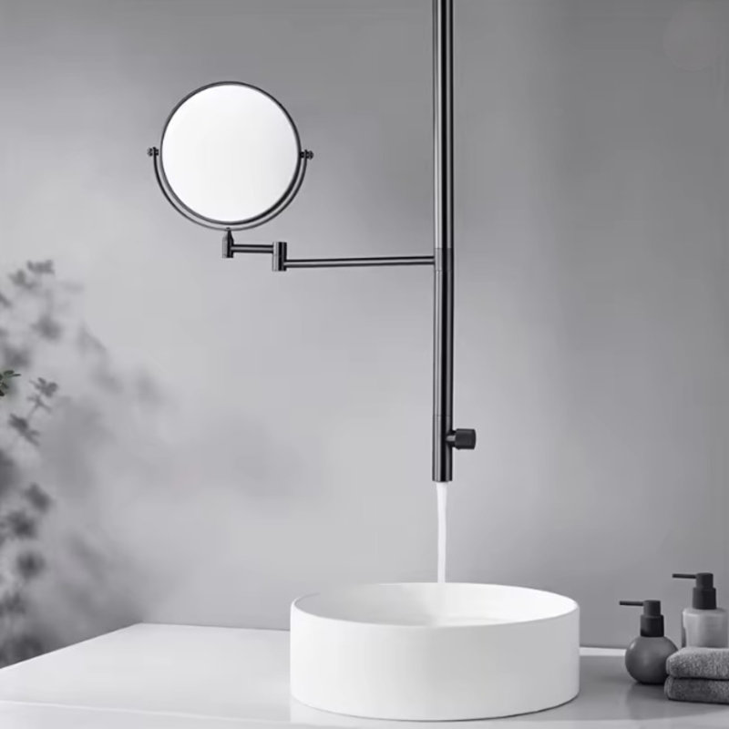 Plafonnier gris perle Narciso avec robinet miroir