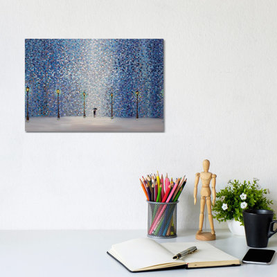 Kiss Under The Rain- Gallery-Wrapped Canvas Giclée