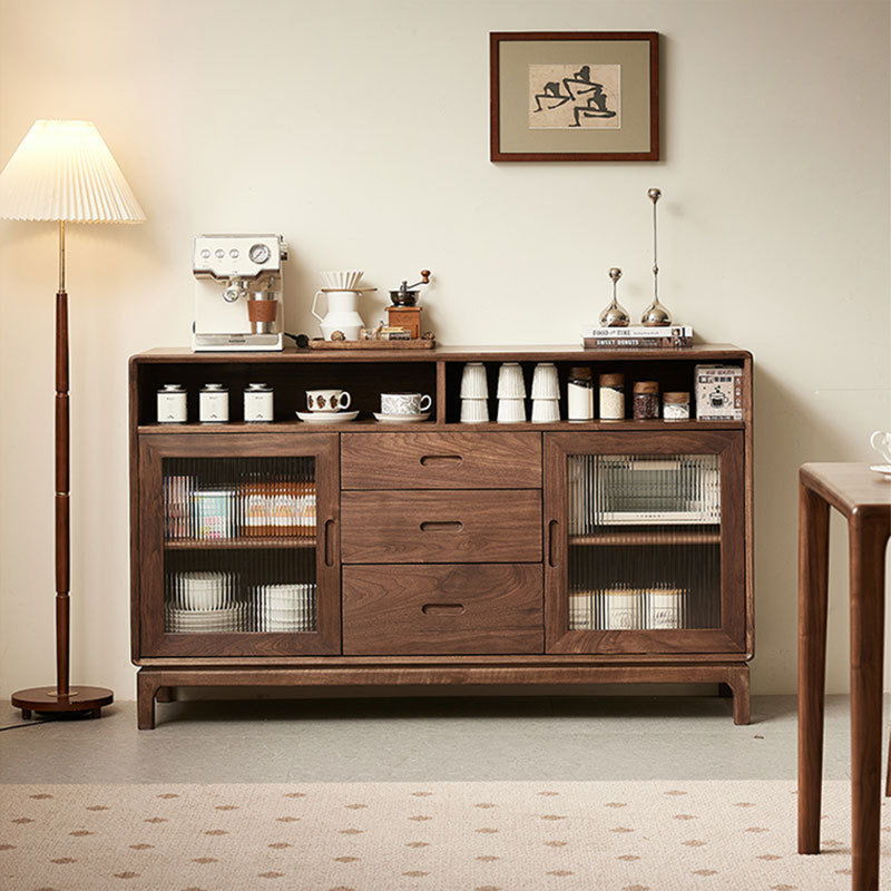 Wall-Mounted Multi-Functional Sideboard