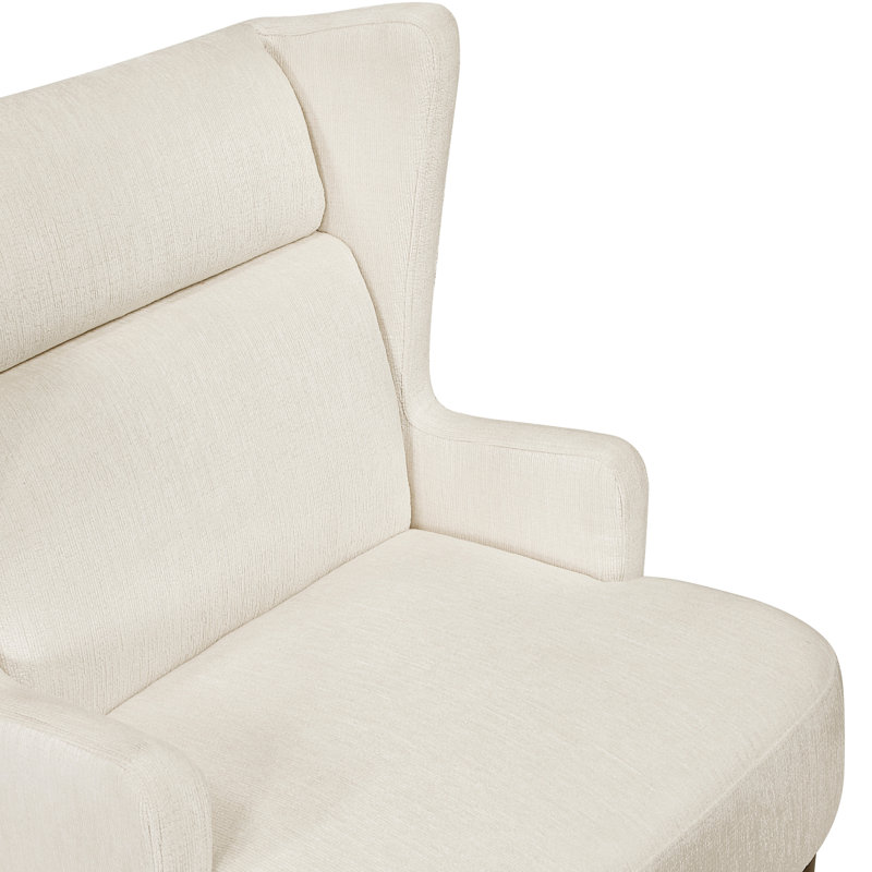 Siège beige contemporain - revêtement en chenille, contreplaqué élégant salon chenille, contreplaqué, largeur de 22 po, Beige