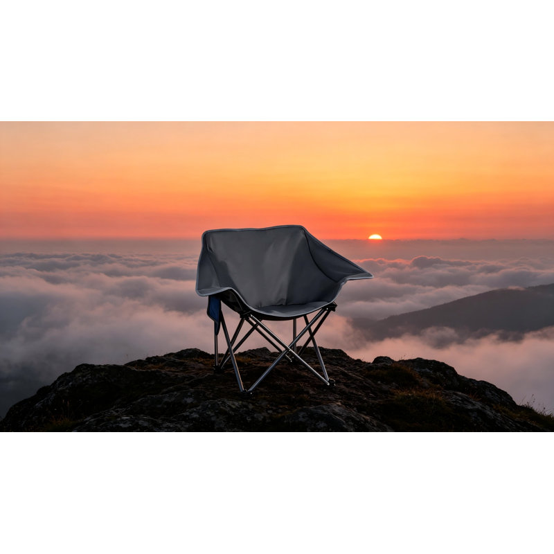 Chaise de camping pliante, Gray
