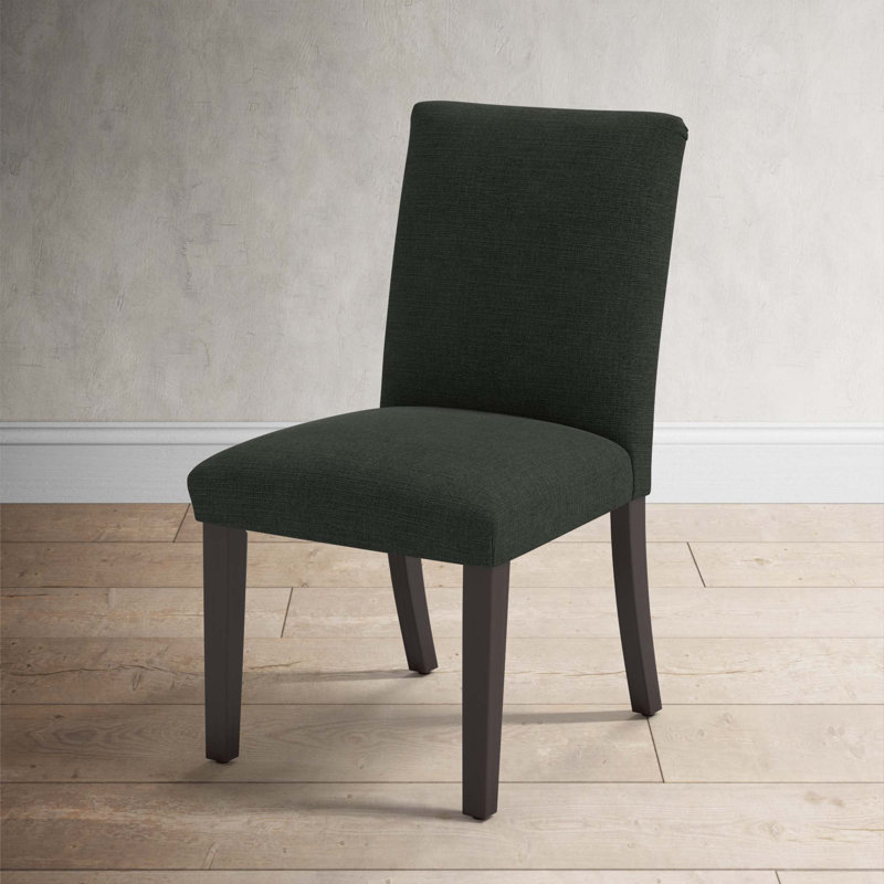 Benson 20'' H Upholstered Side Chair, Classic Black Linen
