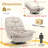 Swivel Velvet Upholstered Recliner Chair-924475988
