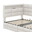Lit de jour simple avec rangement 2 tiroirs et station de charge-852120428