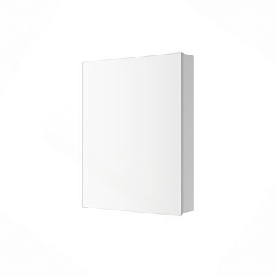 Armoire murale à porte simple en bois massif avec 2 portes et 3 tablettes pour le rangement de la cuisine, de la salle de bain, de la buanderie et des tablettes réglables prêtes à assembler