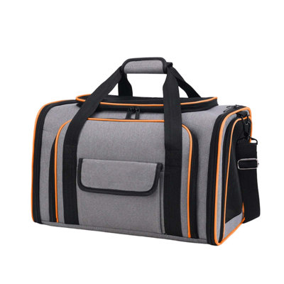 Backpack Oldable And Expandable Pet Bag Breathable Generous Interior Portable As A Hand And Shoulder Bag For Small Dogs And Cats