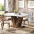 Farmhouse Dining Table Durable and Stylish for Modern and Rustic Interiors-121831292