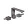 AXOR Edge Diamond Cut Widespread Faucet 130, 1.2 GPM