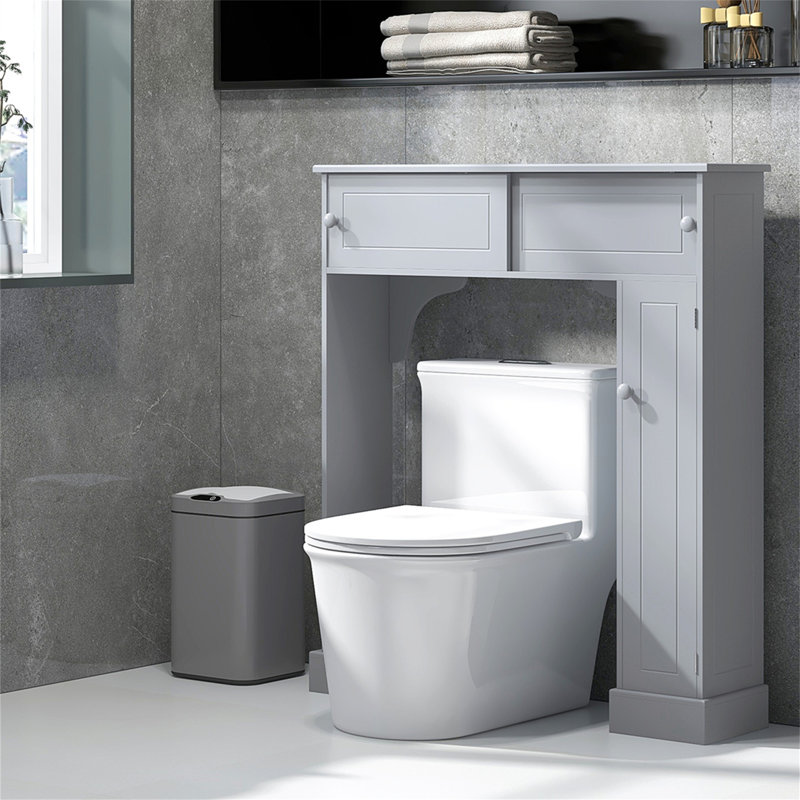 Armoire de rangement au-dessus de la toilette