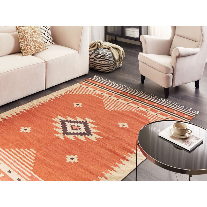 Devyn Southwestern Cotton Hand Woven Area Rug, Rectangle 160 x 230cm