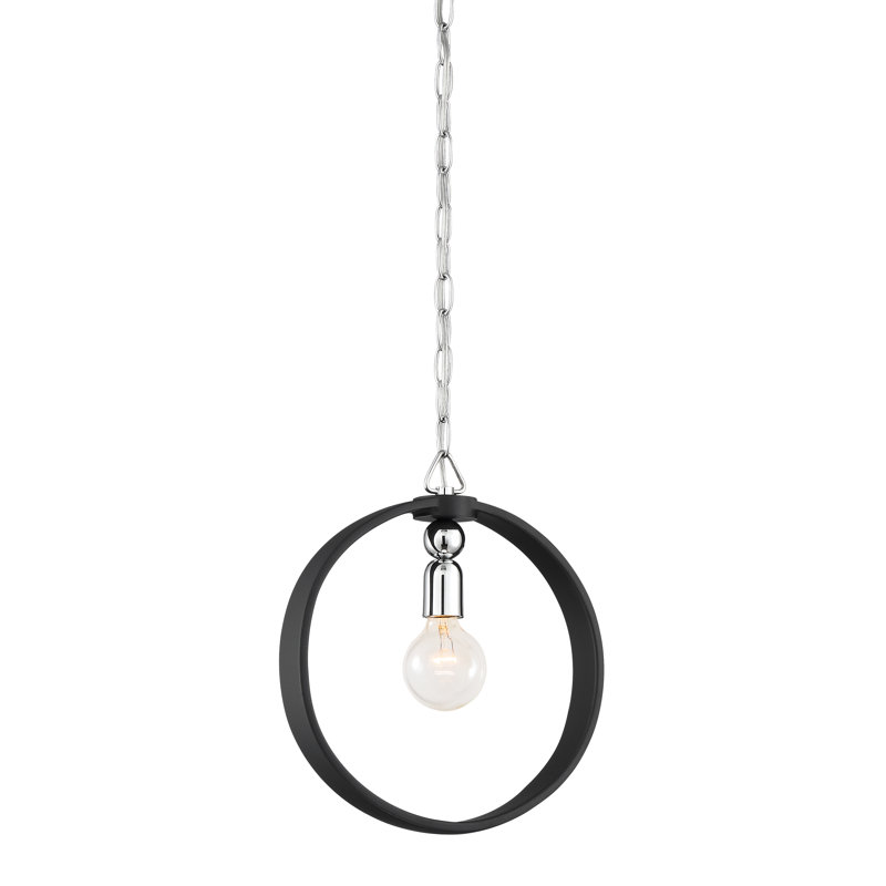Luminaire suspendu géométrique à 1 lumière Hornsea, H 11 x l 9,5 po x P 9,5 po