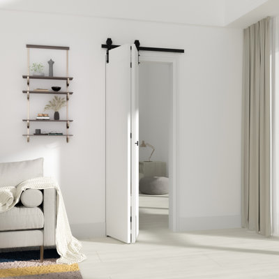 Black Iron Single Door Barn Door Hardware Kit Standard Single