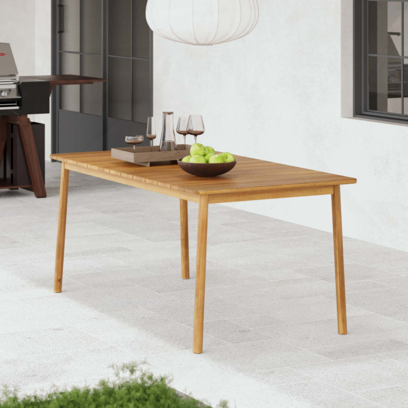 Table de salle à manger en bois d'acacia