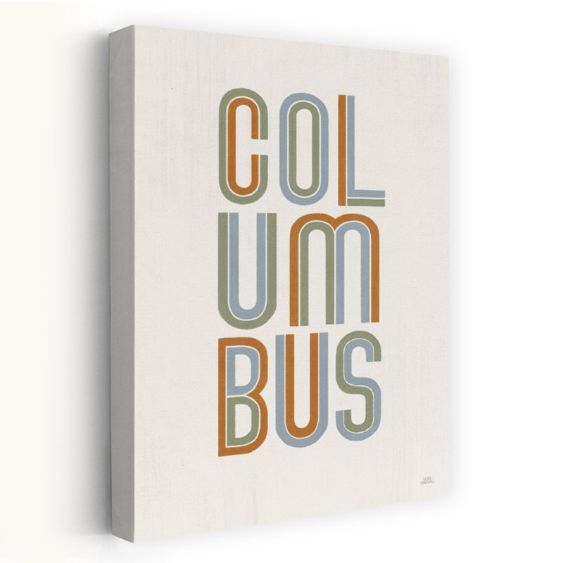 Columbus V2, art mural abstrait contemporain, H 48 po x l 32 po