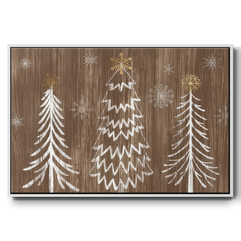 Barnwood Wonderland Collection, reproduction d'art sur toile encadrée, H 25 po x l 37 po x P 1,5 po, Cadre flottant blanc
