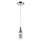 Luminaire suspendu cylindrique à 1 lumière DEL Chimdindu