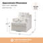 Fauteuil à bascule pivotant avec housse en duvet Isadoro-370770101