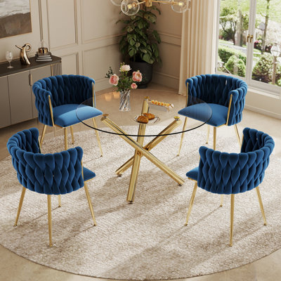 Raykwan 4 - Person Three Leg Dining Set
