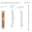 Tringle à rideau ajustable Samir Rustic-268032695-268032698