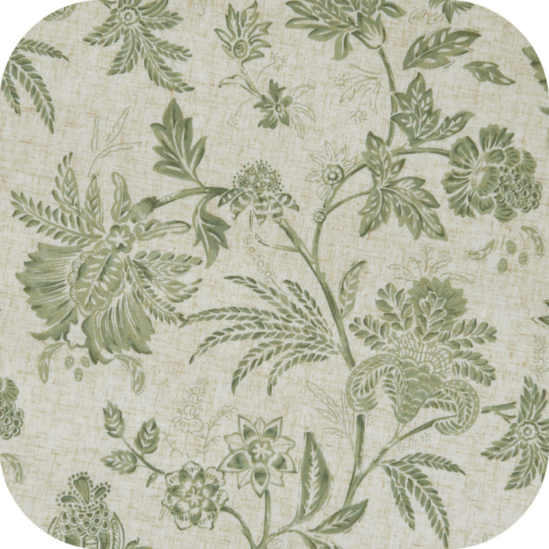 Rideaux en lin avec passe-tringle, Vert sauge, L 50 po x L 84 po
