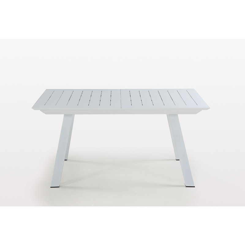 Malibu Rectangular Metal Extendable Outdoor Dining Table , 94'' in. W 35'' in. D