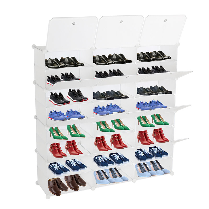 Armoire de rangement pour chaussures 8 paires à 8 niveaux