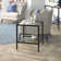 Hera Glass End Table with Storage