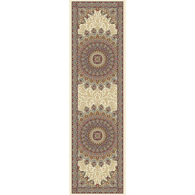 Tapis ivoire / gris Fossum, Tapis de couloir 2 pi 2 po x 11 pi