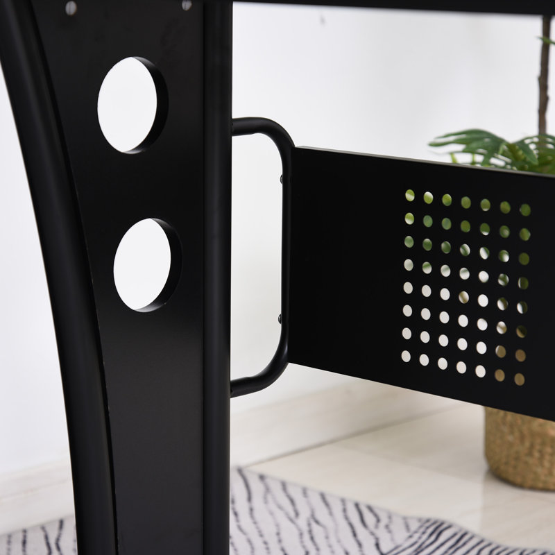Bureau en L réversible, Noir