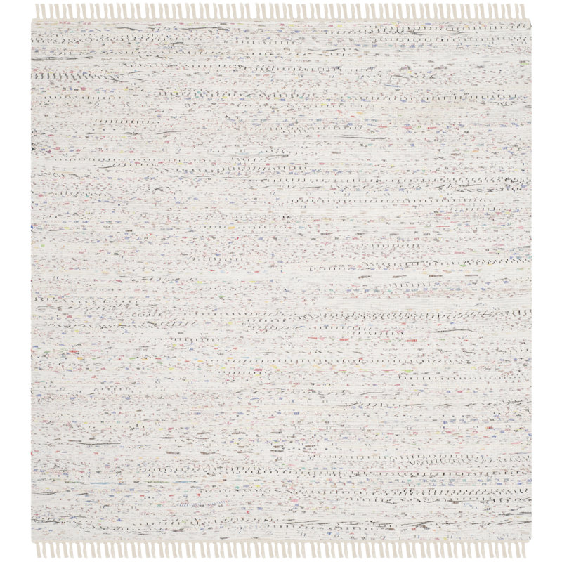 Valerton Rug Hand Woven Cotton Rug, Square 8'