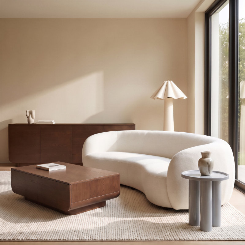 Mia Storage Coffee Table Dune, Nogal