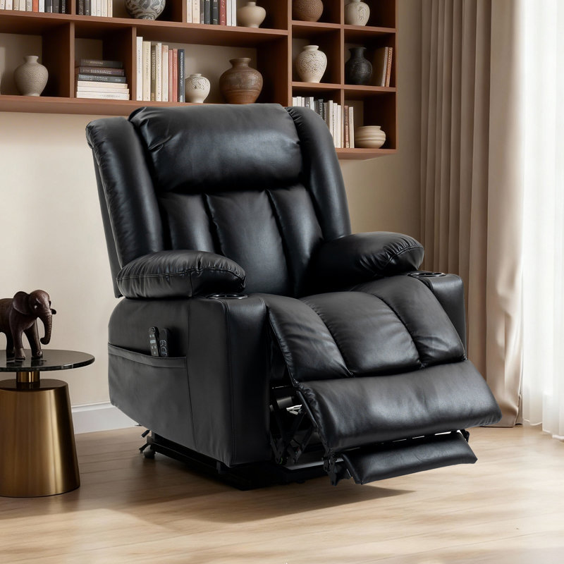 Repose-pieds inclinable à double moteur Power Lift Zero Gravity, Noir