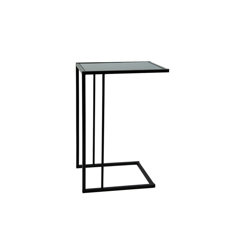 Harjeevan Glass Top C Table End Table
