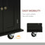 Chariot moderne pour îlot de cuisine avec étagère à épices, chêne brun-556677482