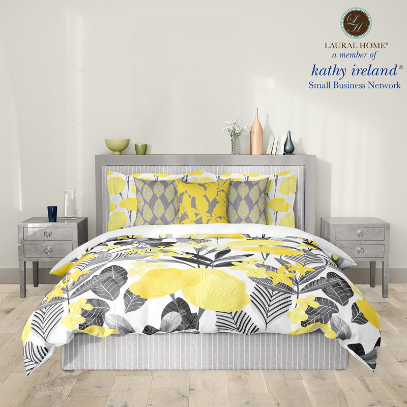 Édredon illuminé en microfibre jaune / noir, Édredon très grand