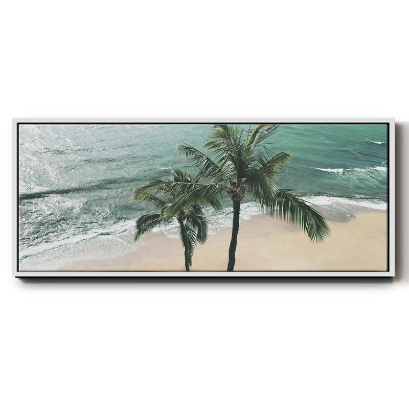 " Maui Palm ", White, 12" H x 30" W x 1.5" D