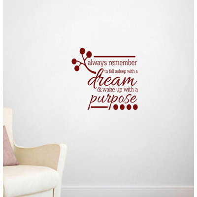 Adhésif décoratif «Wake Up With a Purpose»
