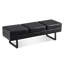 Banc de salle d'attente Spradley, banc de réception pour invités, similicuir, capacité de 650 lb-689659817