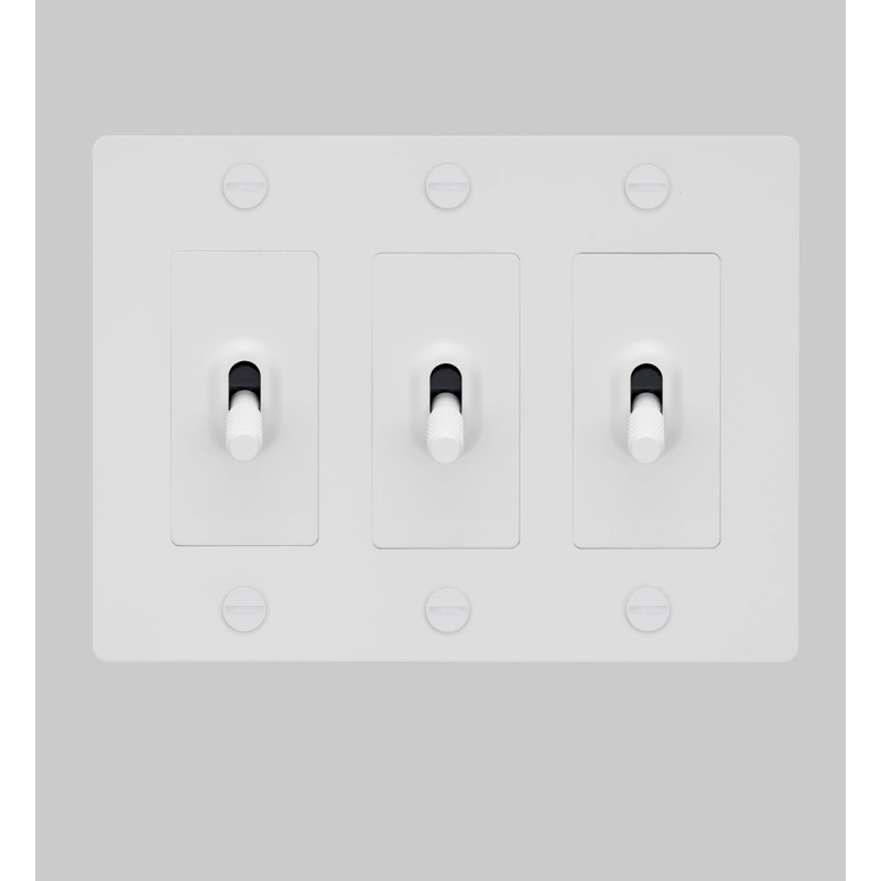 3G Toggle / Cross / Without Logo, White