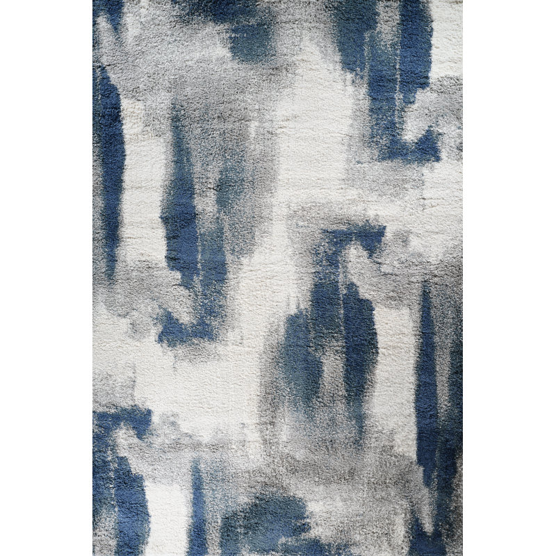 Aizlynn Performance Abstract Indoor Rug, Rectangle 4'3" x 6'