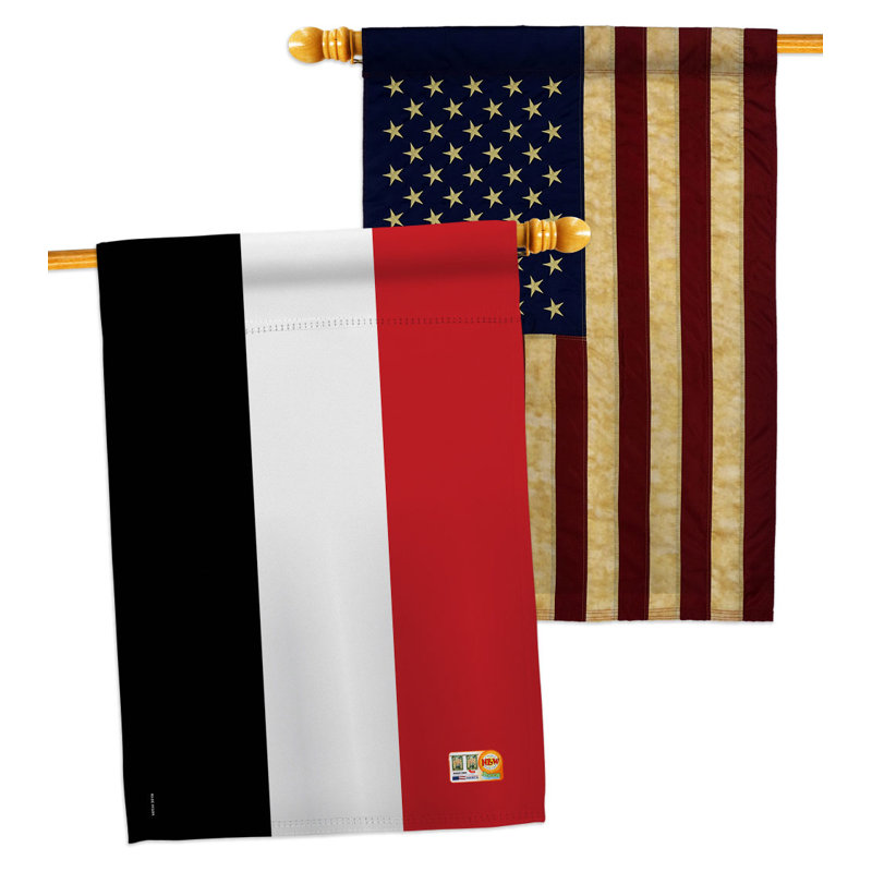 Double Sided 40'' H x 28'' W Polyester House Flag