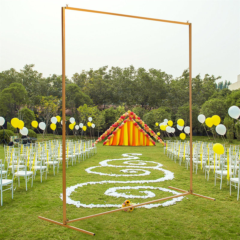 Support de décoration de mariage 4,9 pi x 6,6 pi