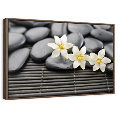 Zen Stones And Flowers
