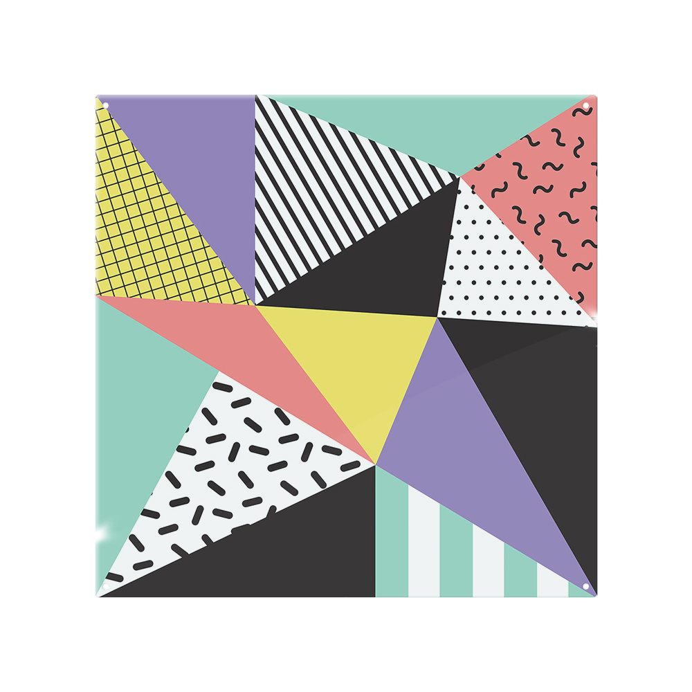 Retro Themed Geometrics Splash Back