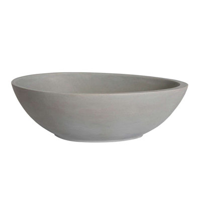 Chevington 15.5'' Concrete Oval Bathroom Sink