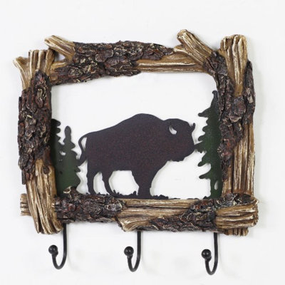 Crochet mural rustique Buffalo