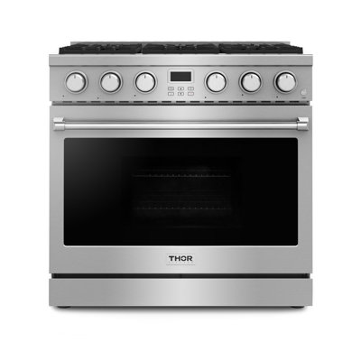 Thor Kitchen 36" Gas Range for Builder Channels in Liquid Propane