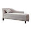 Coussin de salon moderne avec garniture cloutée en lin beige-2074518824