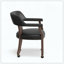 Fauteuil de jeu en noyer noir en similicuir confortable et élégant-121100149