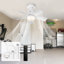 Silvya 45cm 5 - Blade E27 Socket Ceiling Fan with LED Light and Remote-1094739489
